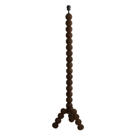 Vloerlamp Veglio Hout mat donker bruin |