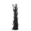 Vloerlamp Vidin hout mat zwart |