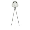 Vloerlamp driepoot Mayson smoke glas mat zwart |