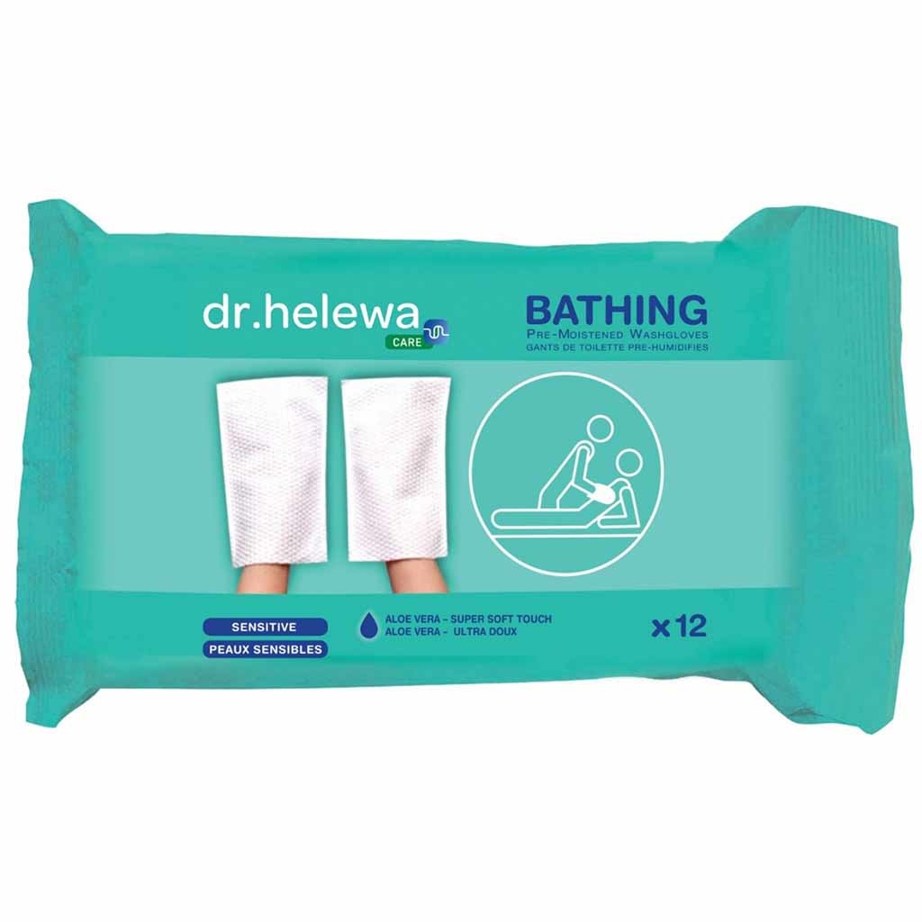 Vochtige ECO washandjes | 12 stuks | Wegwerp | Aloë vera | Groene thee extract | Dr. Helewa | DH4000 | Dr Helewa | Dr Helewa