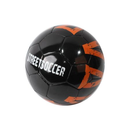 Voetbal PVC Streetsoccer maat 5 zwart | Merkloos