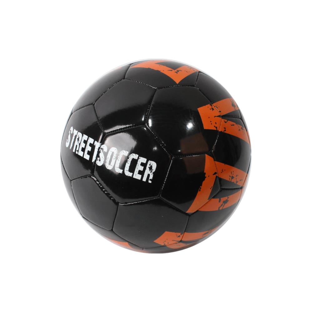 Voetbal PVC Streetsoccer maat 5 zwart | Merkloos
