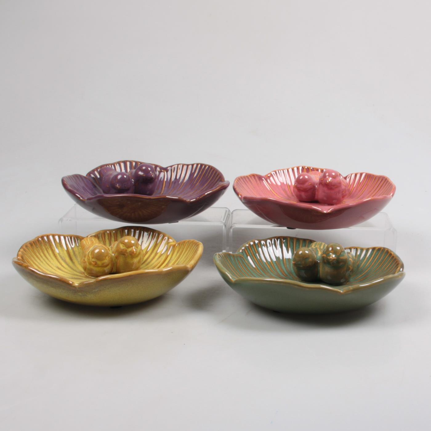 Vogel voeder- en drinkschaal 20x20x6cm | Season Inspired Decoration