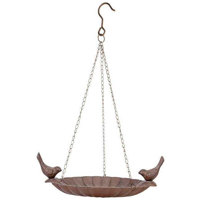 Vogelbad hangend met 2 vogels / Esschert Design | Esschert Design