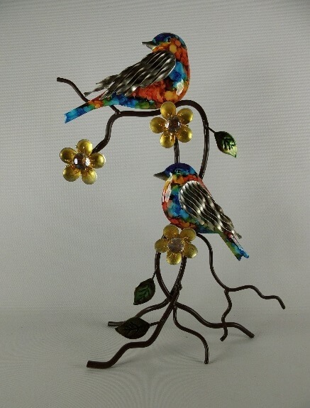 Vogeltjes op tak multicolor | Sam. B.V.