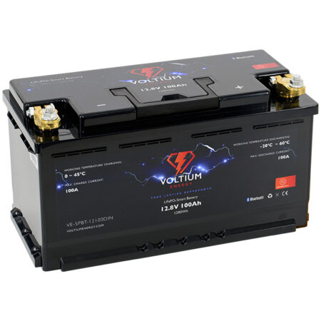 Voltium 12V 100AH Lithium Accu DIN | Voltium Energy