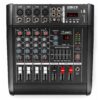 Vonyx AM5A 5-kanaals muziekmixer met ingebouwde 1000W versterker | Vonyx