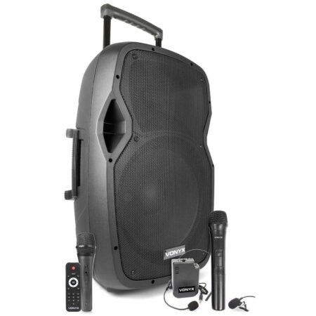 Vonyx AP1500PA Mobiele bluetooth luidspreker met 3 microfoons | Vonyx