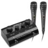 Vonyx AV430B karaoke set met 2x karaoke microfoon en mixer - Zwart | Vonyx