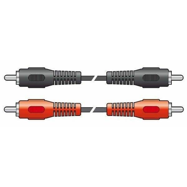 Vonyx Audiokabel: 2x RCA - 2x RCA 1.2m | Vonyx