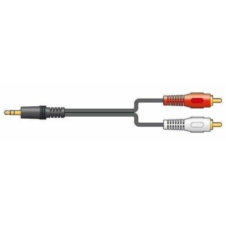 Vonyx Audiokabel: 2x RCA / Tulp - 1x 3.5mm Jack 1.5m | Vonyx