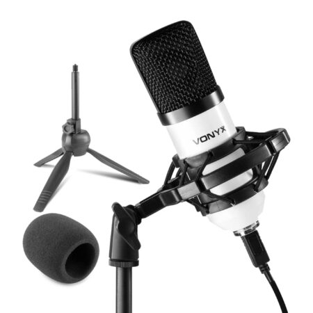 Vonyx CM300W USB studio condensator microfoon - Wit | Vonyx