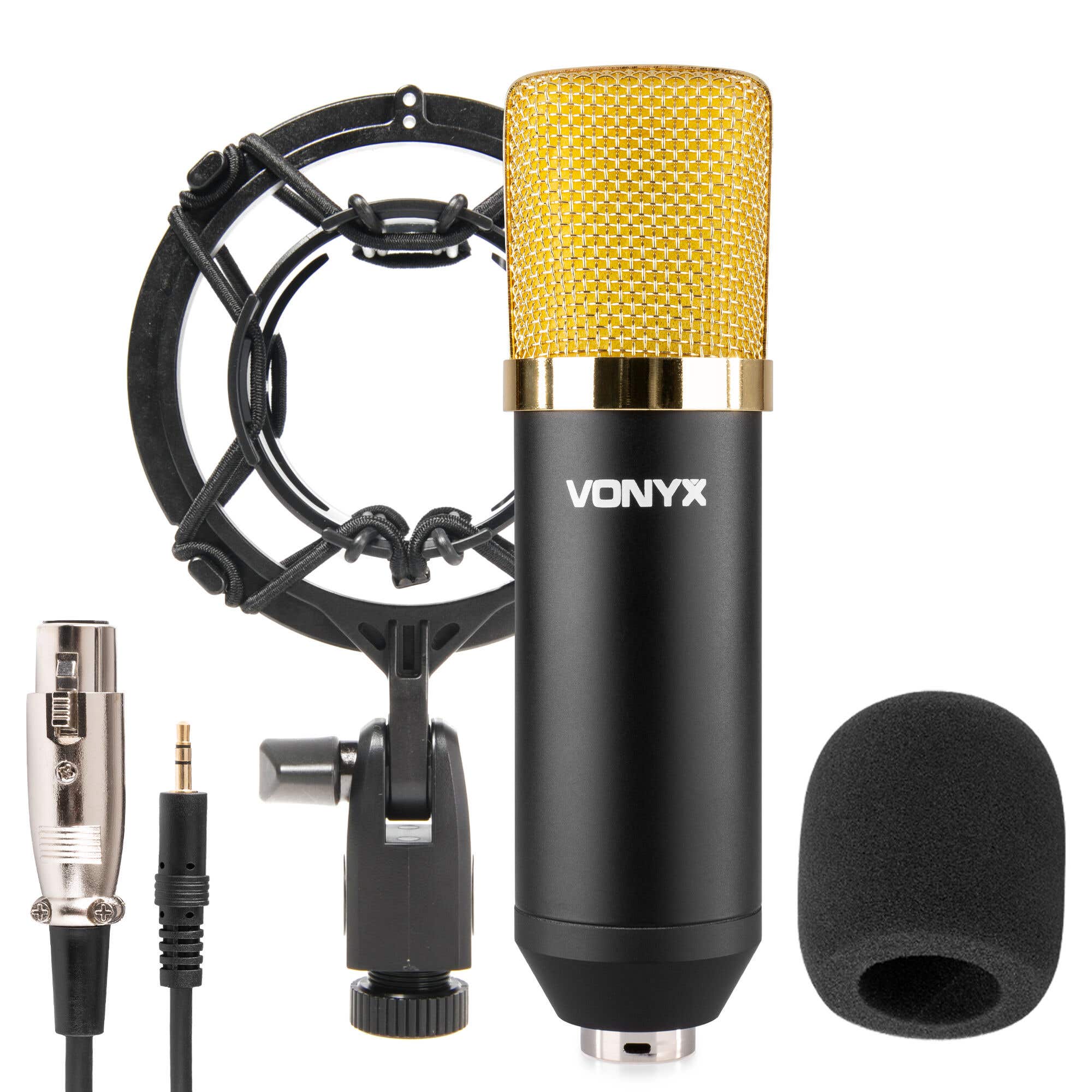 Vonyx CM400B condensator studio microfoon incl. shockmount | Vonyx
