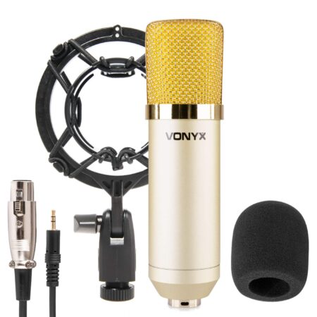 Vonyx CM400C studio microfoon condensator - Microfoon met shockmount | Vonyx
