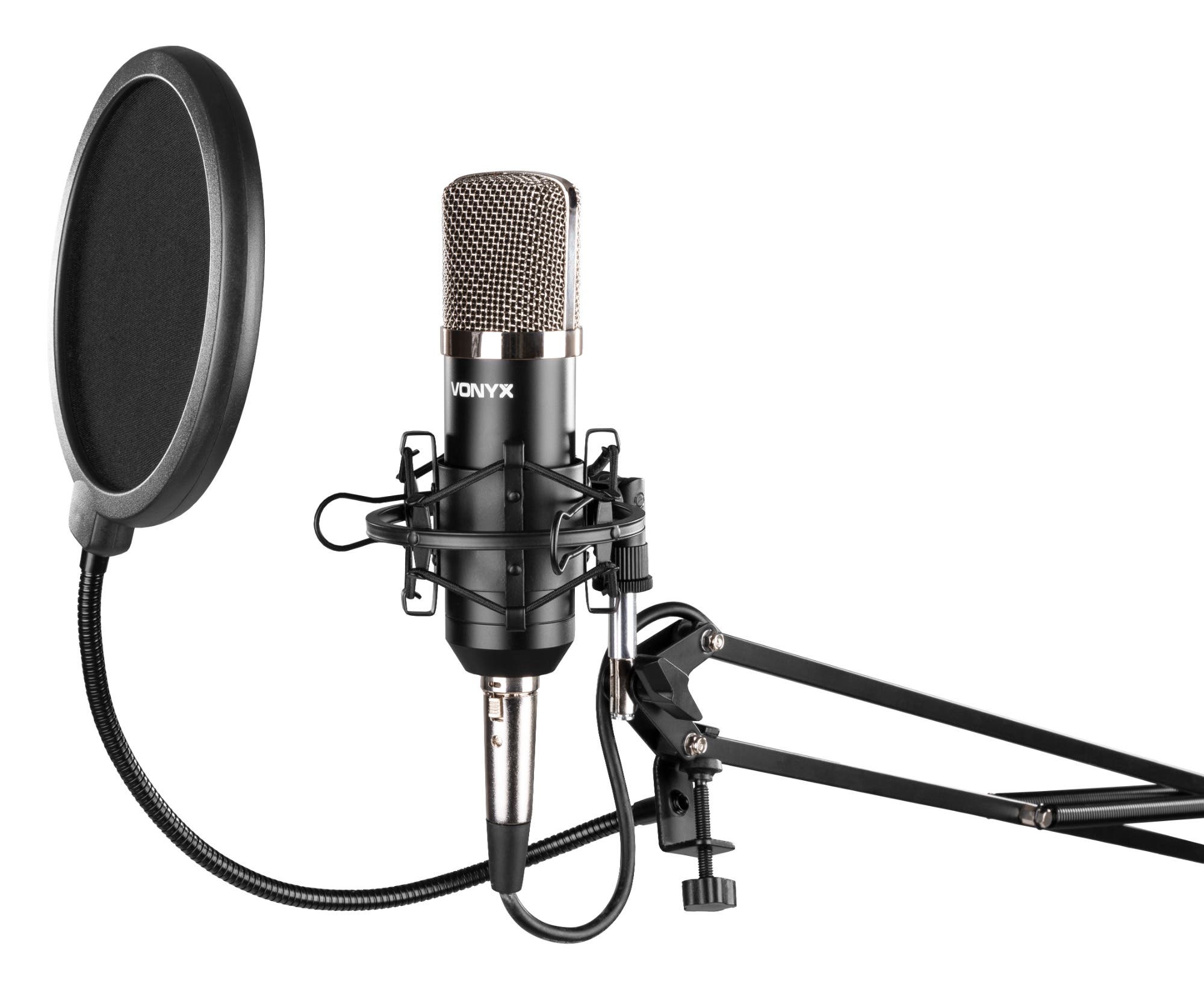 Vonyx CMS400 Studiomicrofoon set met verstelbare arm en popfilter | Vonyx