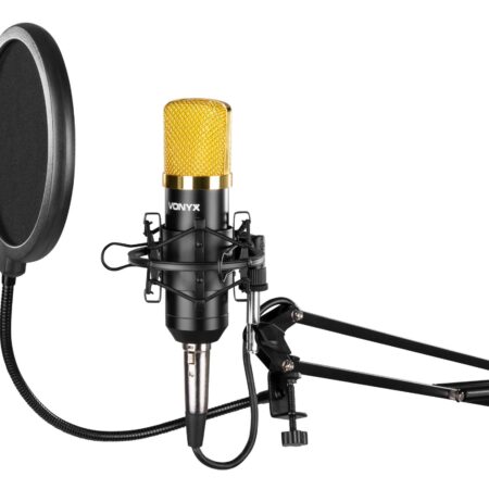 Vonyx CMS400B Studiomicrofoon met broadcast arm en popfilter | Vonyx