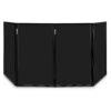 Vonyx DB2B inklapbaar DJ booth scherm zwart - 280 x 120cm totaal | Vonyx