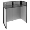 Vonyx DB4 Pro opvouwbare DJ Booth met witte en zwarte lycra doeken | Vonyx
