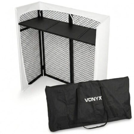 Vonyx DBC105 DJ booth - Opvouwbare DJ tafel - Met draagtas en Lycra | Vonyx