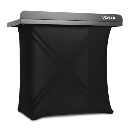 Vonyx DBE100 DJ booth inklapbaar - Mobiele DJ tafel met Lycra doek en | Vonyx