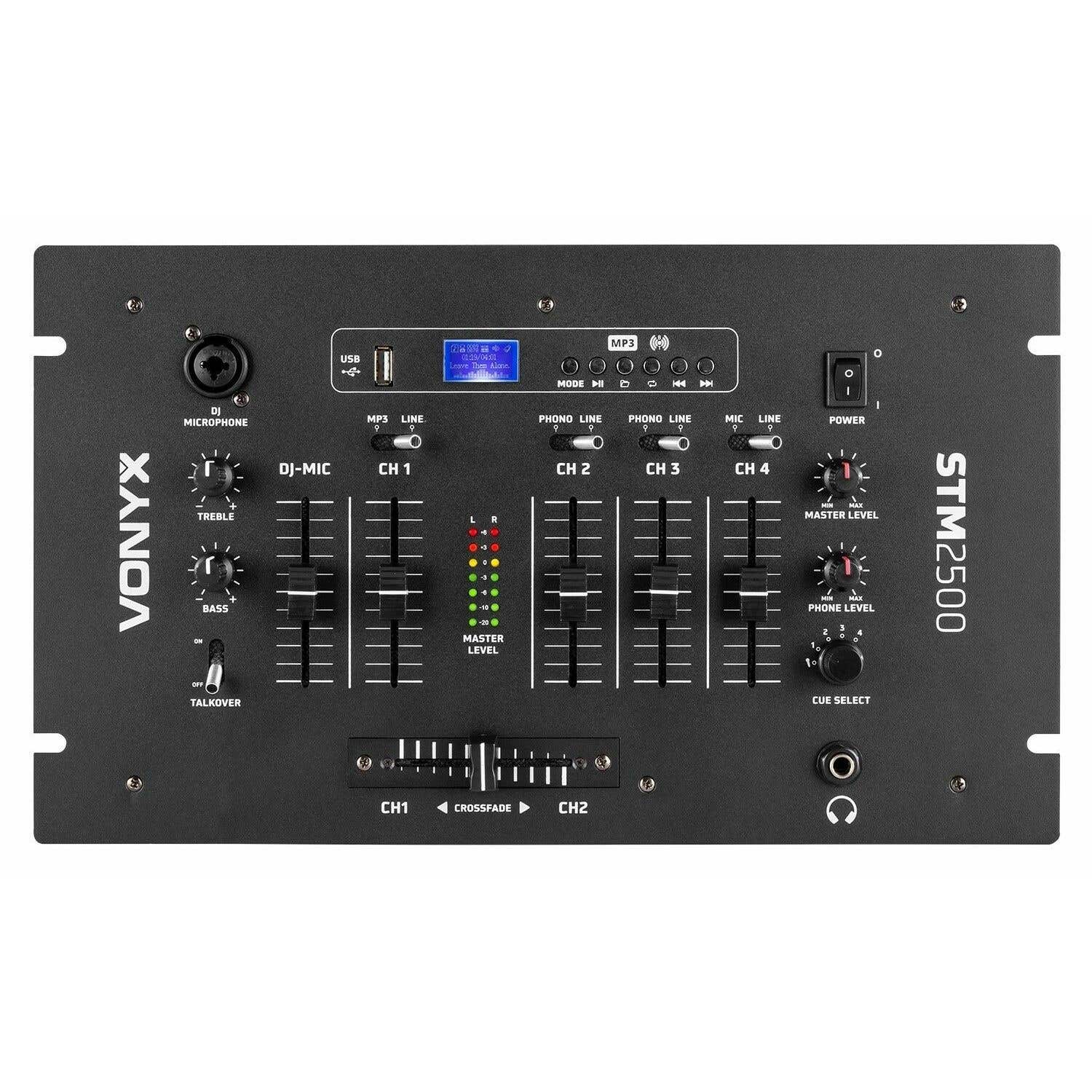 Vonyx STM2500 Mengpaneel 5 kanaals met USB
