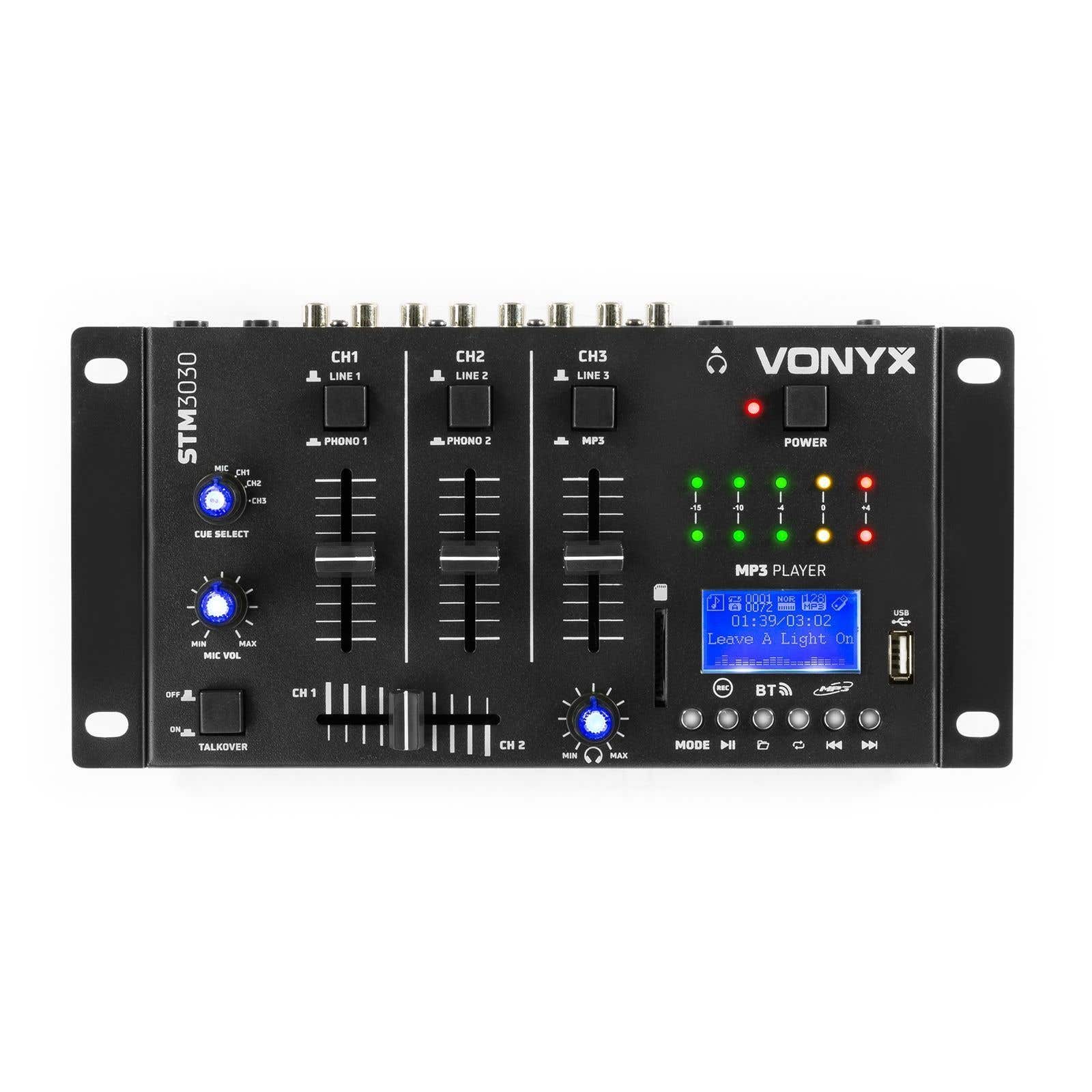 Vonyx STM3030 4 kanaals mixer met USB/SD MP3
