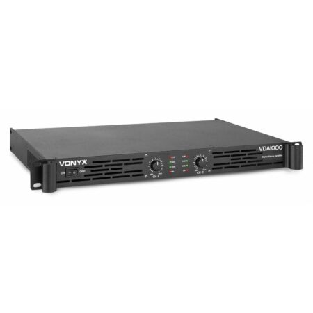 Vonyx VDA1000 versterker - 2x 500W klasse-D - Zwart | Vonyx