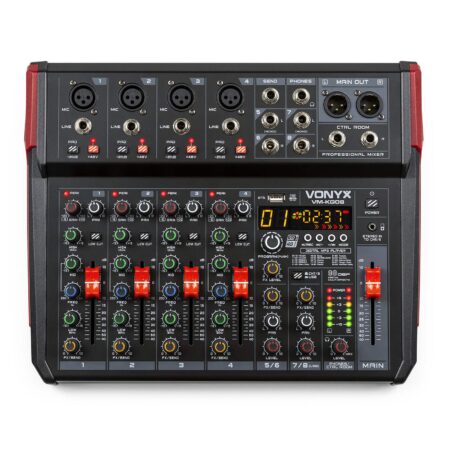 Vonyx VM-KG08 - 8-kanaals mengtafel met Bluetooth