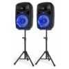 Vonyx VPS102A geluidsinstallatie 600W met stands en LED's | Vonyx