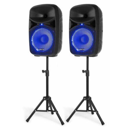 Vonyx VPS102A geluidsinstallatie 600W met stands en LED's | Vonyx