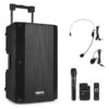 Vonyx VSA500-BP portable speaker met Bluetooth en draadloze microfoon | Vonyx