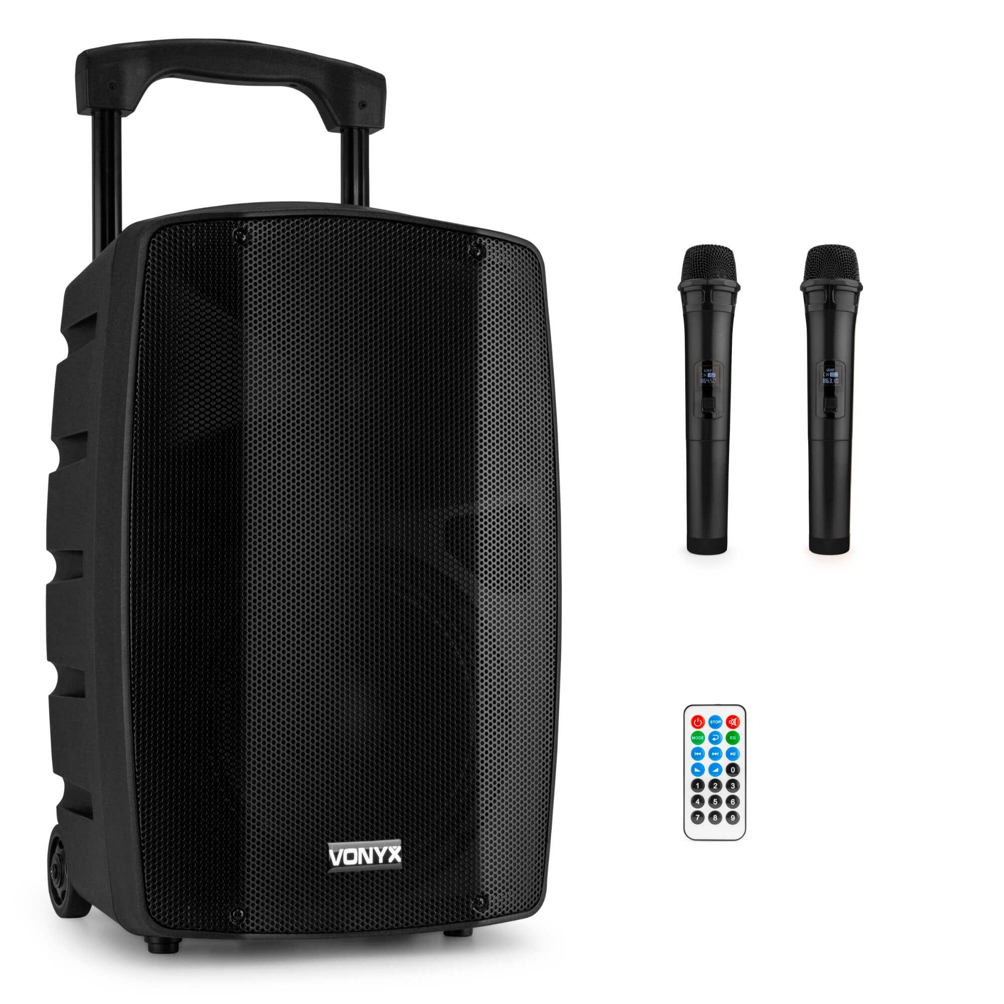 Vonyx VSP200 - 200 Watt Mobiele Speaker met Bluetooth 5.0 - 10 inch - | Vonyx