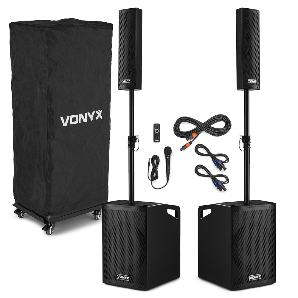 Vonyx VX1050BT actieve 1150W 2.2 Bluetooth geluidsinstallatie | Vonyx