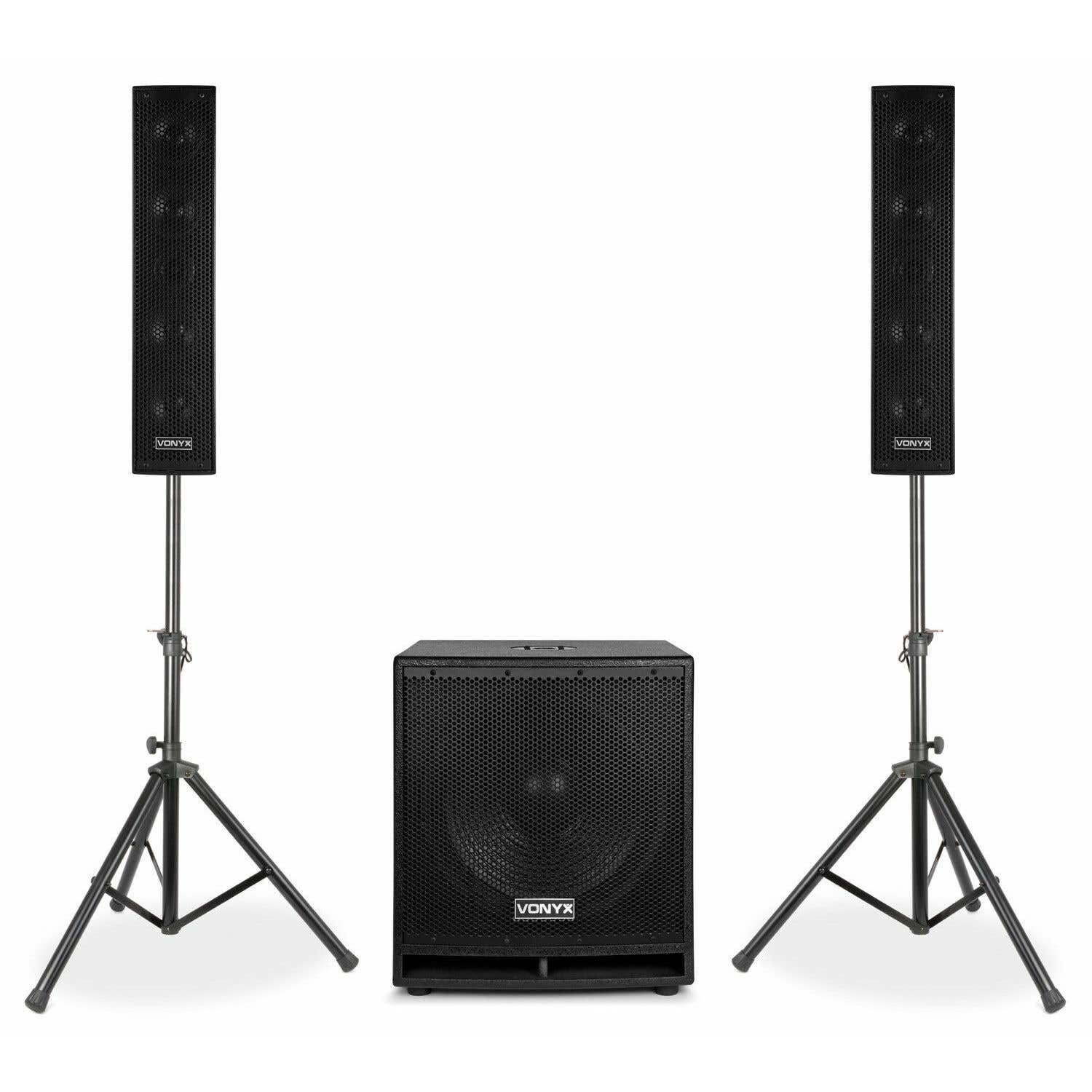 Vonyx VX880BT 2.1 actieve 1000W geluidsinstallatie met Bluetooth | Vonyx