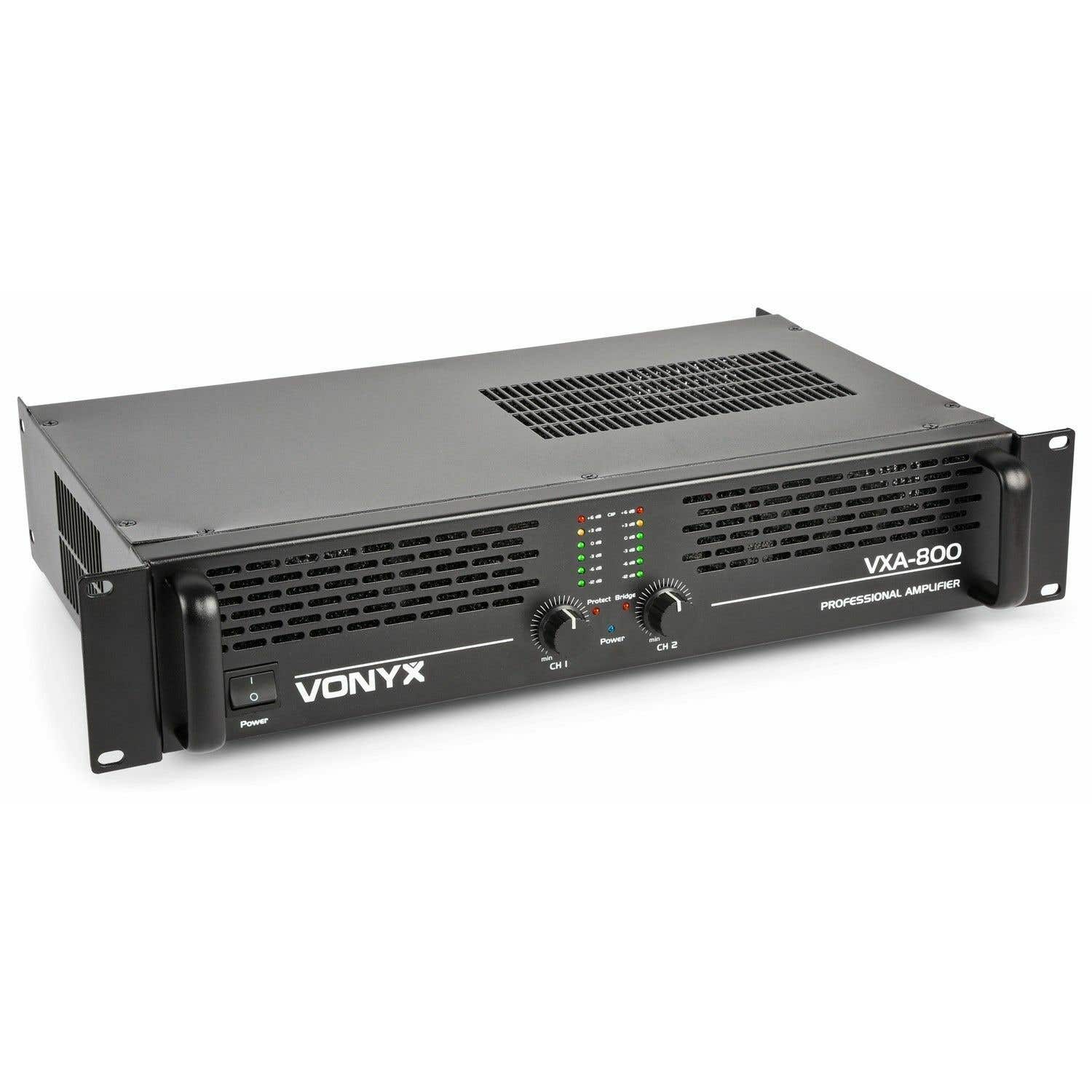 Vonyx VXA-800 PA versterker 2x 400W met Brugschakeling | Vonyx