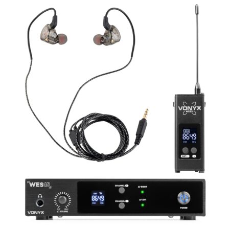 Vonyx WES15 in ear systeem - Draadloze in ear monitor set - 16 kanalen | Vonyx