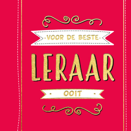 Voor de beste leraar ooit - Cadeauboek | Rebo