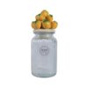 Voorraadpot Citroen h27cm glas/aardewerk | Decoris