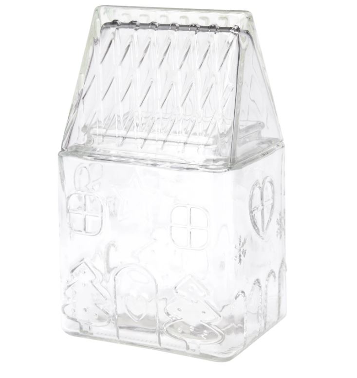 Voorraadpot glas 1500ml huismodel | Home & Styling