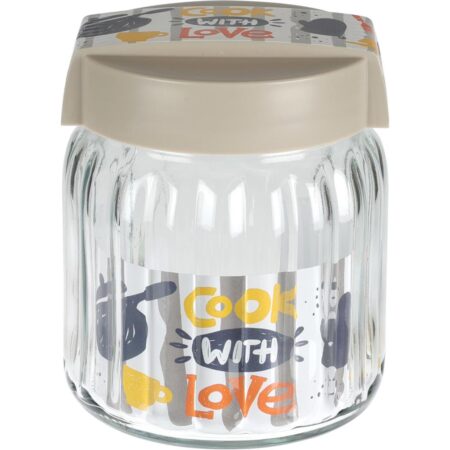 Voorraadpot glas 1L met deksel | Excellent Houseware