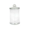 Voorraadpot glas met knop Ø10x18