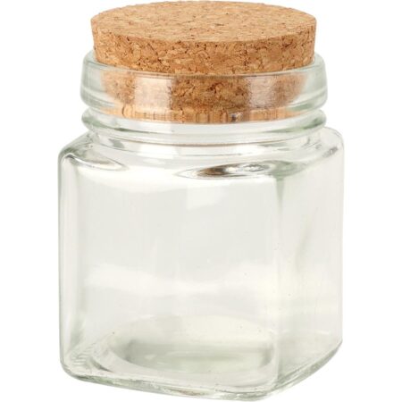 Voorraadpot glas met kurk deksel 160ml | Excellent Houseware