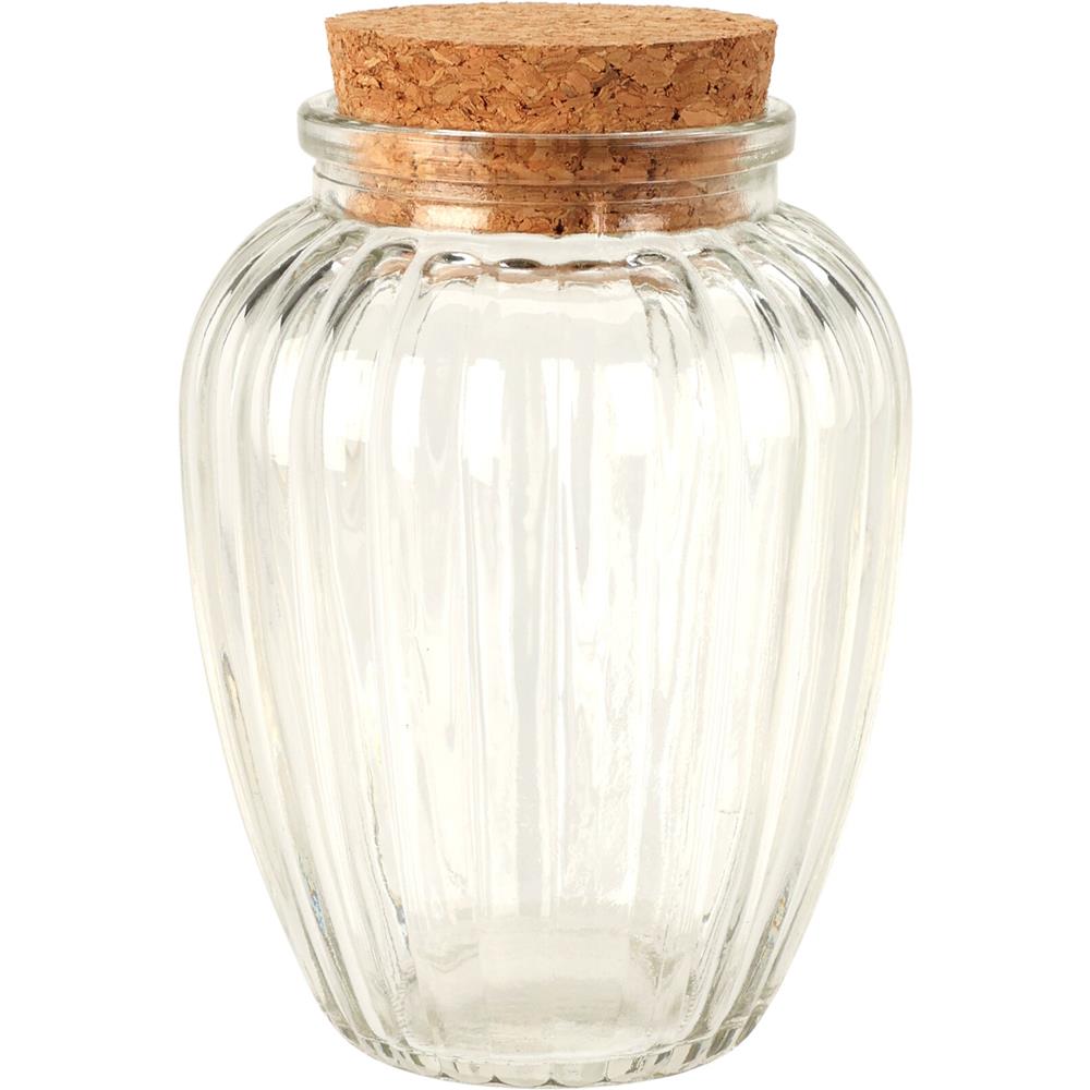 Voorraadpot glas met kurk deksel 280ml | Excellent Houseware
