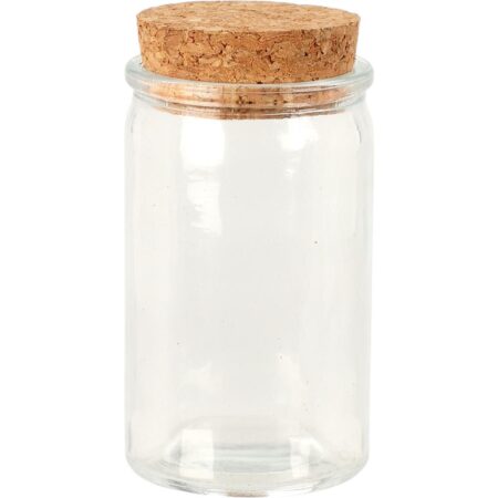 Voorraadpot glas met kurk deksel 50ml | Excellent Houseware