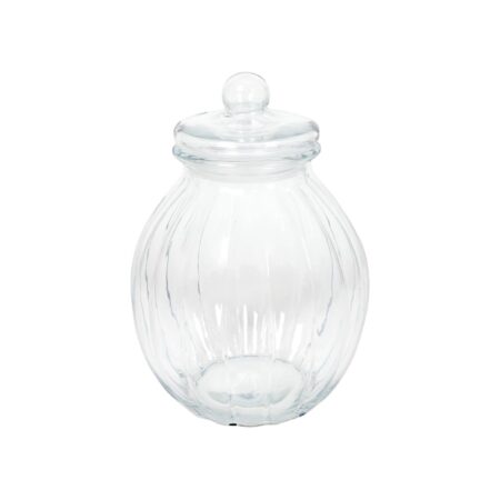 Voorraadpot glas pompoen | Merkloos