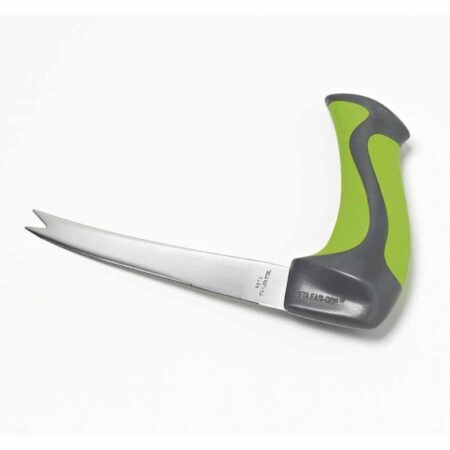 Vorkmes met gehoekt handvat | Lengte mes 14 cm | Roestvrijstaal | Anti-slip handvat | Vaatwasmachine bestendig | PR63017 | ThuiszorgwinkelXL