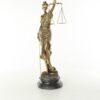Vrouwe Justitia goudkleurig | DecoImport