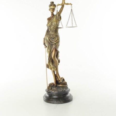 Vrouwe Justitia goudkleurig | DecoImport