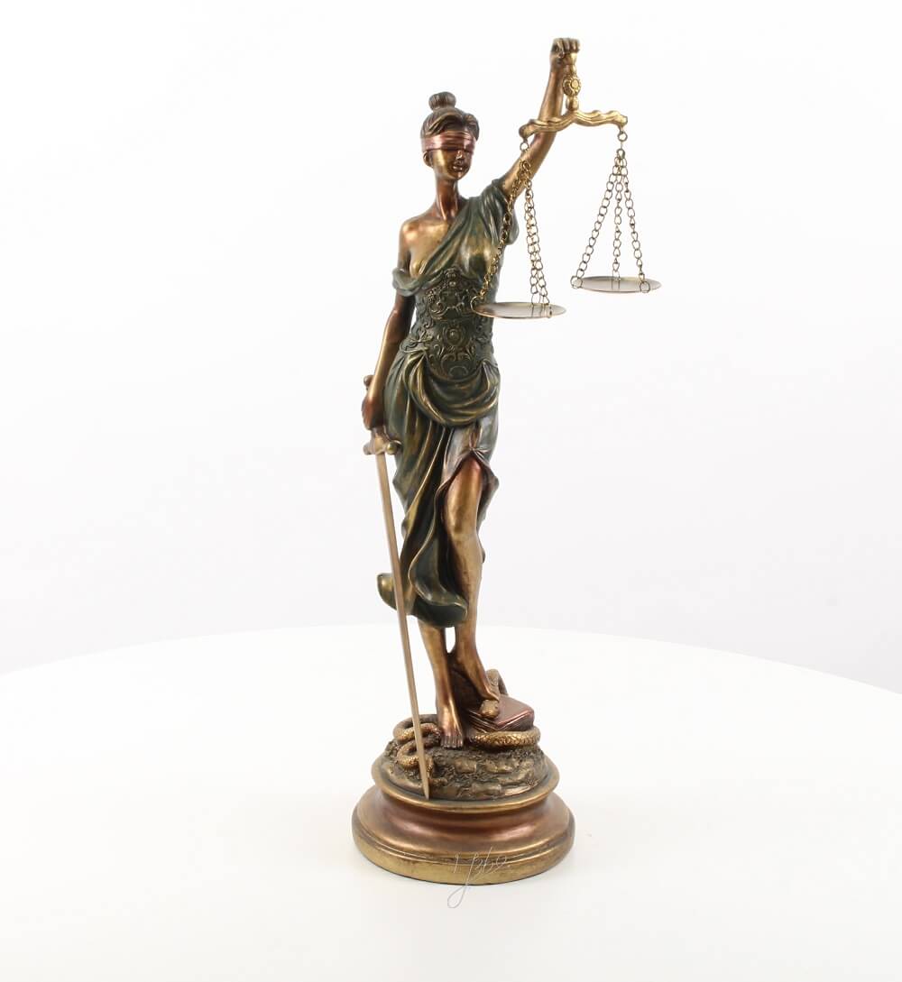 Vrouwe Justitia harsbeeldje | DecoImport