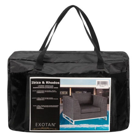 WOOOD Beschermhoes Rhodos Fauteuil - Zwart | WOOOD